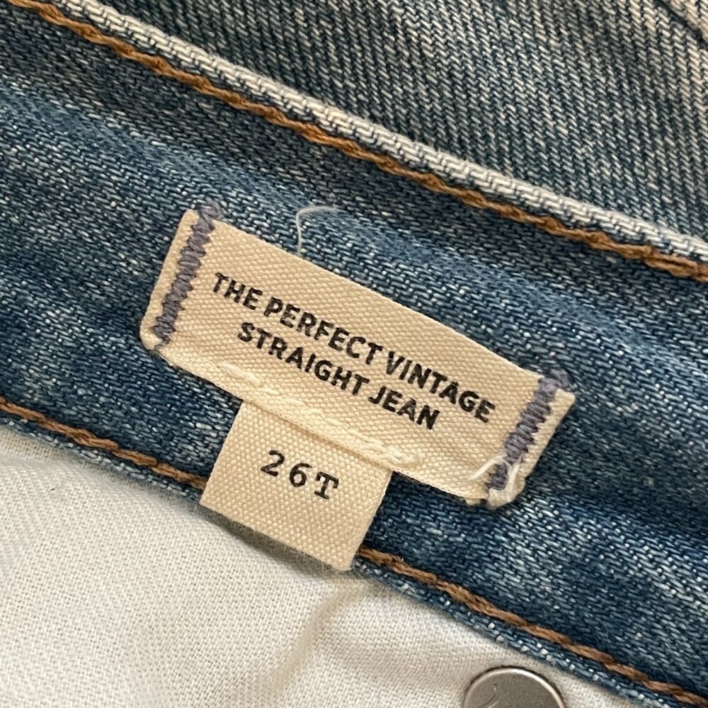 Madewell Perfect Vintage Straight Jean Tall Distressed